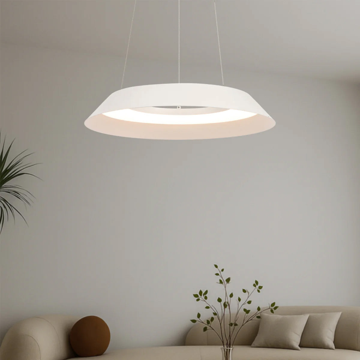 Hovin Minimalist LED Ring Pendant Light  with Remote - 430mm