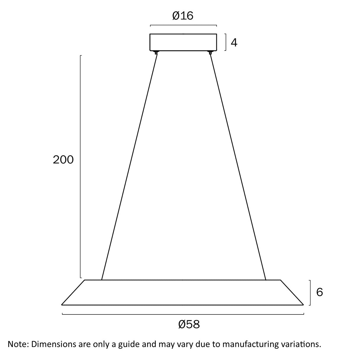 Hovin Minimalist LED Ring Pendant Light  with Remote - 430mm