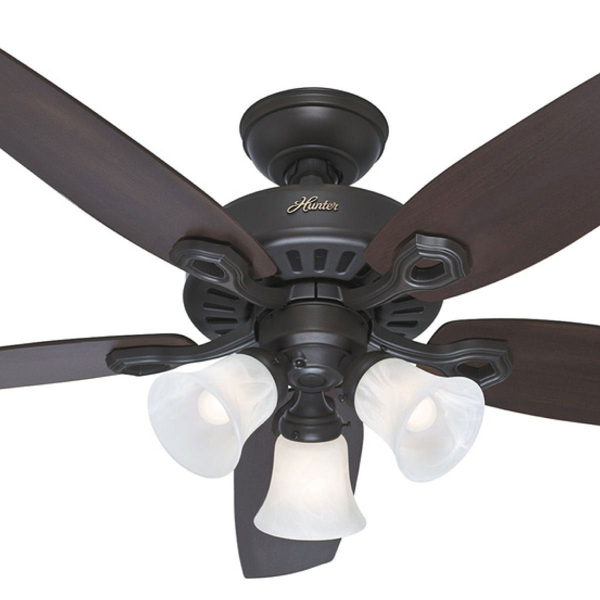 Builder Plus 52" Timber AC Ceiling Fan with LED Light
