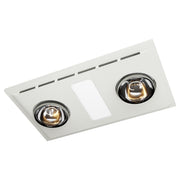 Hurricane 3-in-1 Bathroom Heater Exhaust with Tri-Colour LED