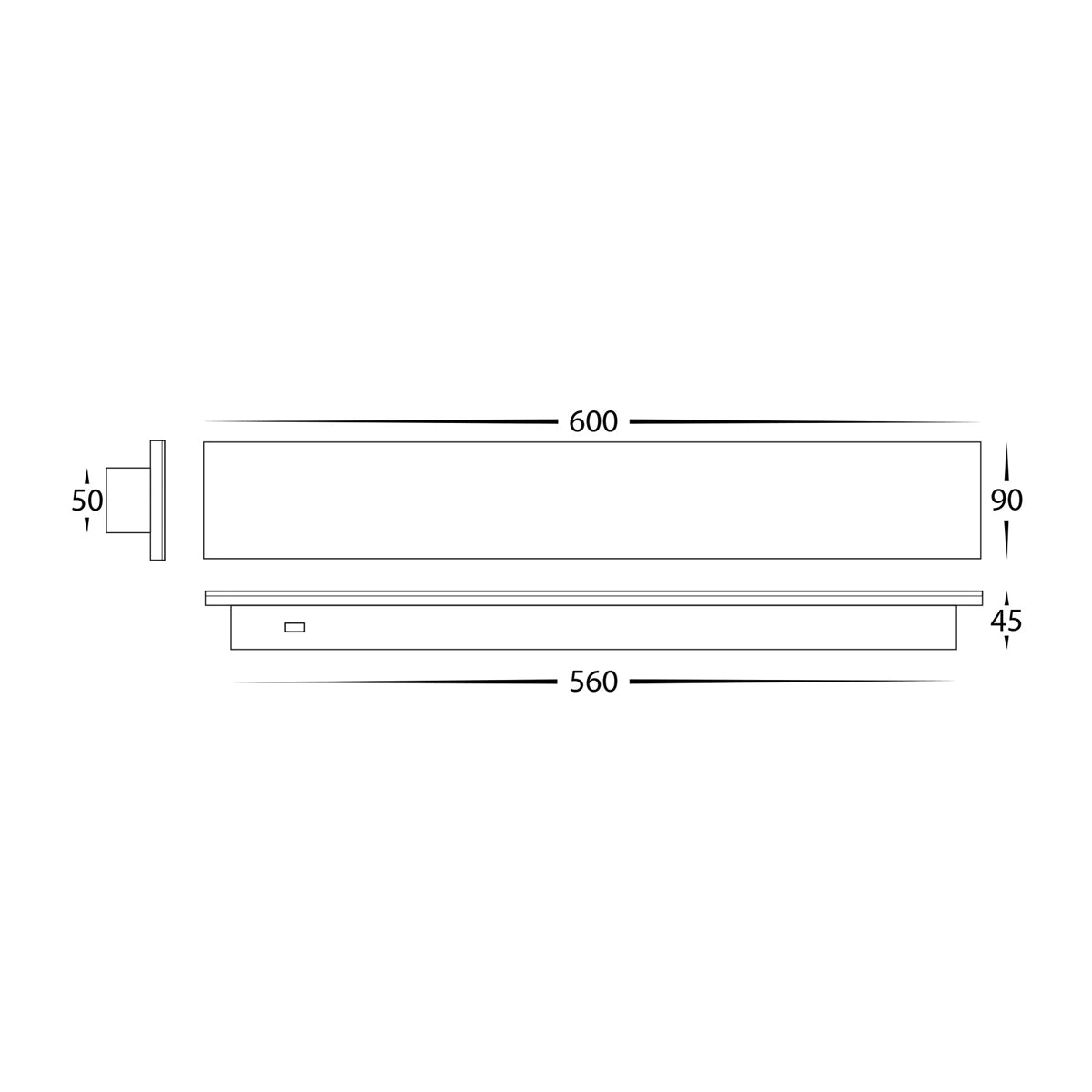 Barline Shadow Aluminium Wall Light