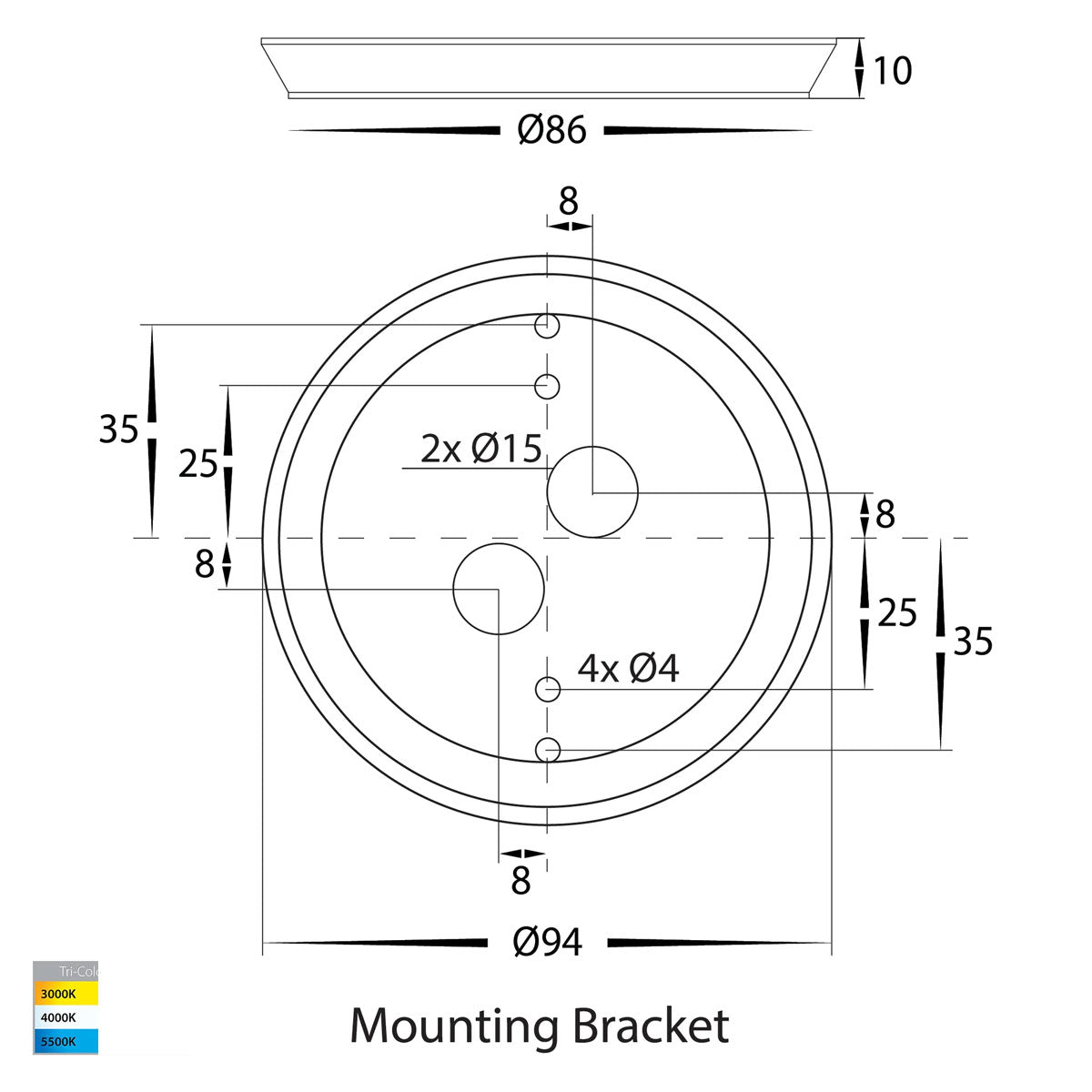Halo Small LED Moon Wall Light