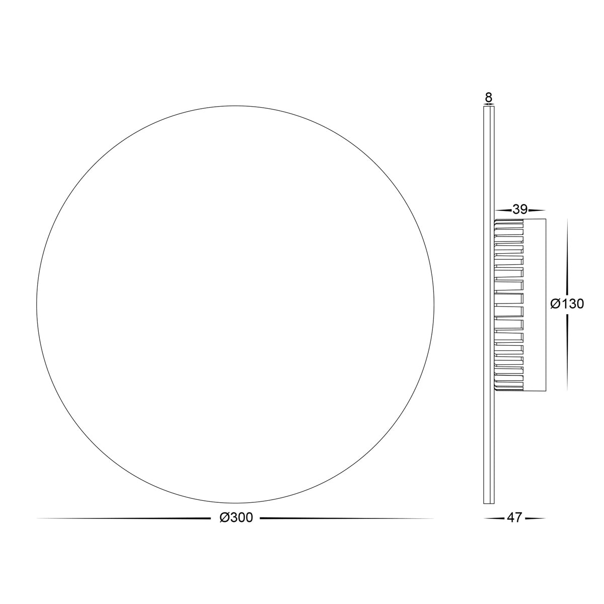 Halo Small LED Moon Wall Light