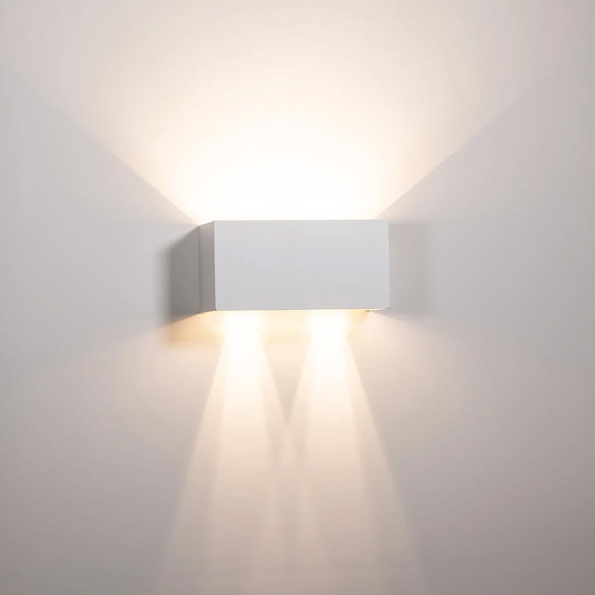 Versa Rectangle LED Tri Colour Adjustable Up & Down Outdoor Wall Light