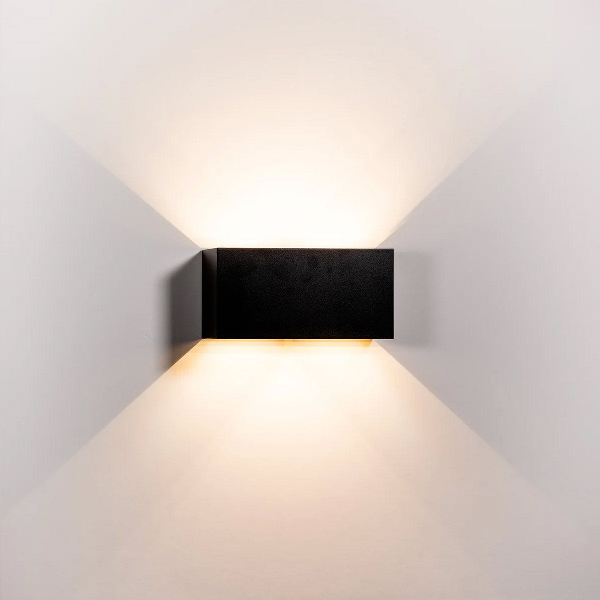 Versa Rectangle LED Tri Colour Adjustable Up & Down Outdoor Wall Light