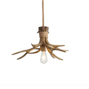 Hyort Wooden Antler Pendant Light with 1 Light