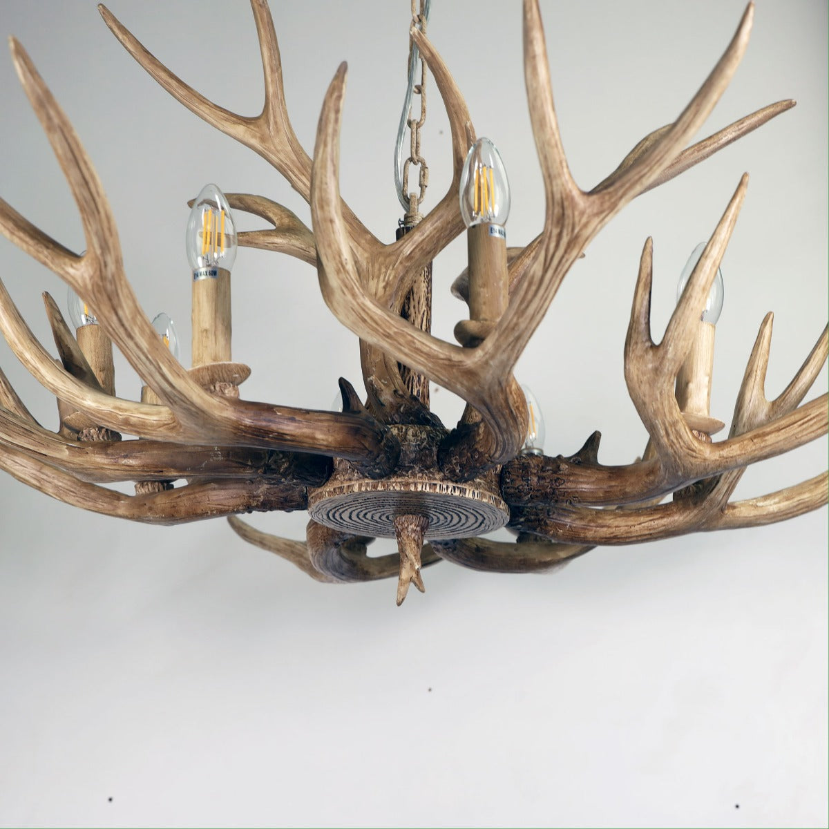 Hyort Wooden Antler Pendant Light with 8 Lights