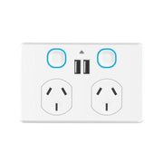 Ikuu Smart Isaac Double Powerpoint with 2 USB Charging Ports