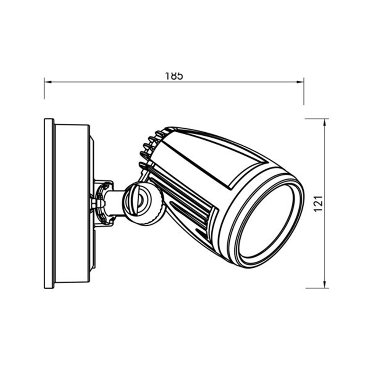 Illume 10W Aluminium Outdoor LED Spotlight for Security