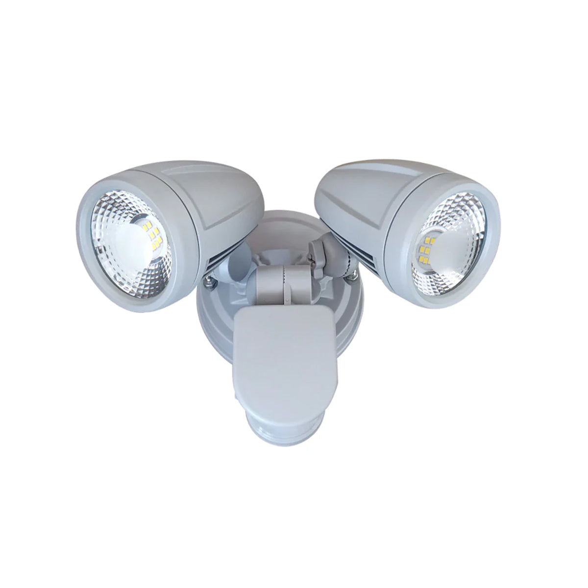 Illume Aluminium Twin 20W LED Exterior Spotlight with Sensor