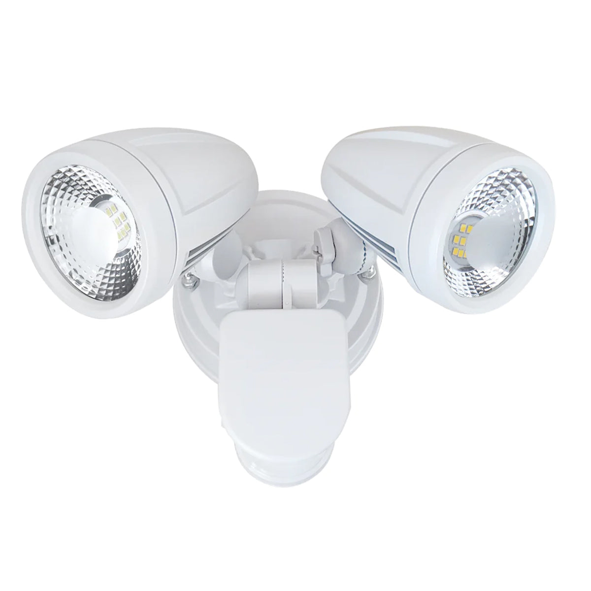 Illume Aluminium Twin 20W LED Exterior Spotlight with Sensor