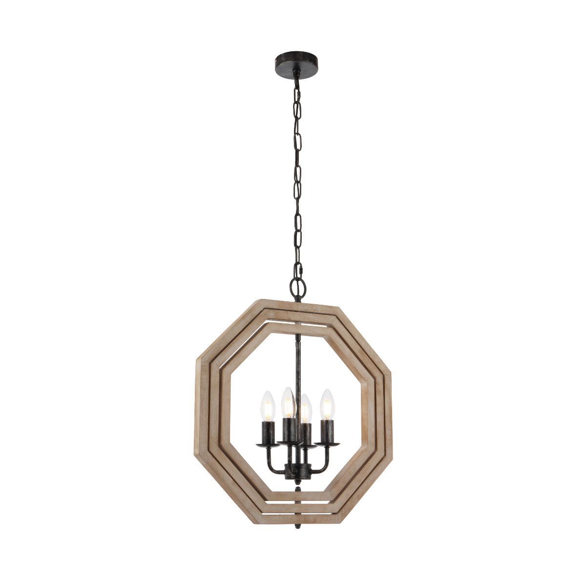 Indio 4-Light Pendant Light with Adjustable Frame