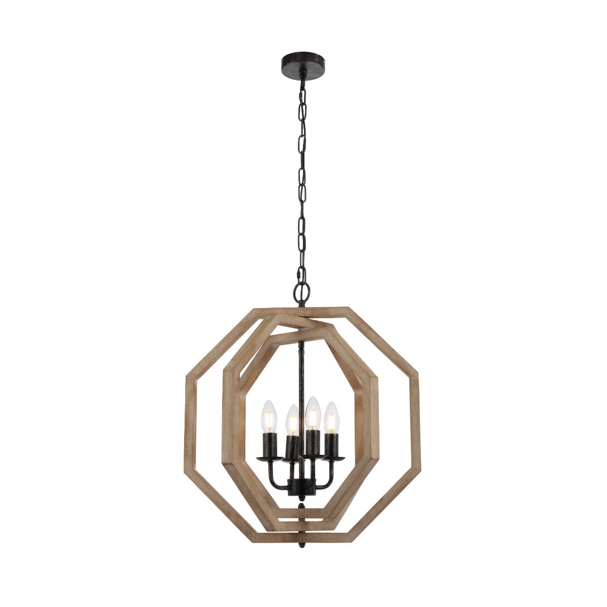 Indio 4-Light Pendant Light with Adjustable Frame