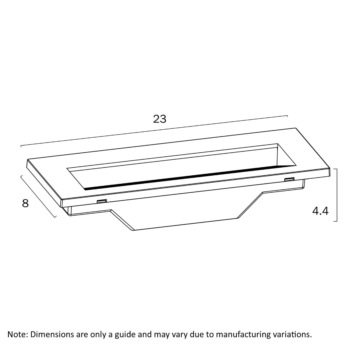 Ingar Antiglare LED Tri Colour IP65 Brick Wall Lamp - Black