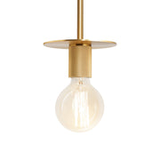 Inka Single Pendant Light with Exposed Bulb