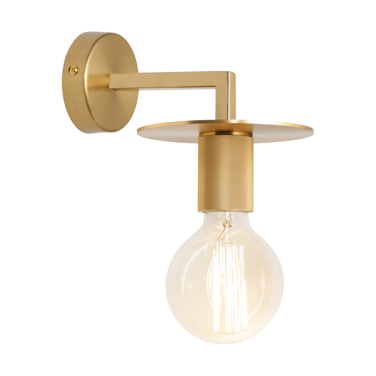 Inka Single Wall Light with Exposed Bulb