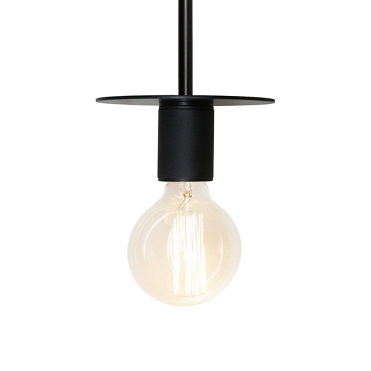 Inka Single Pendant Light with Exposed Bulb