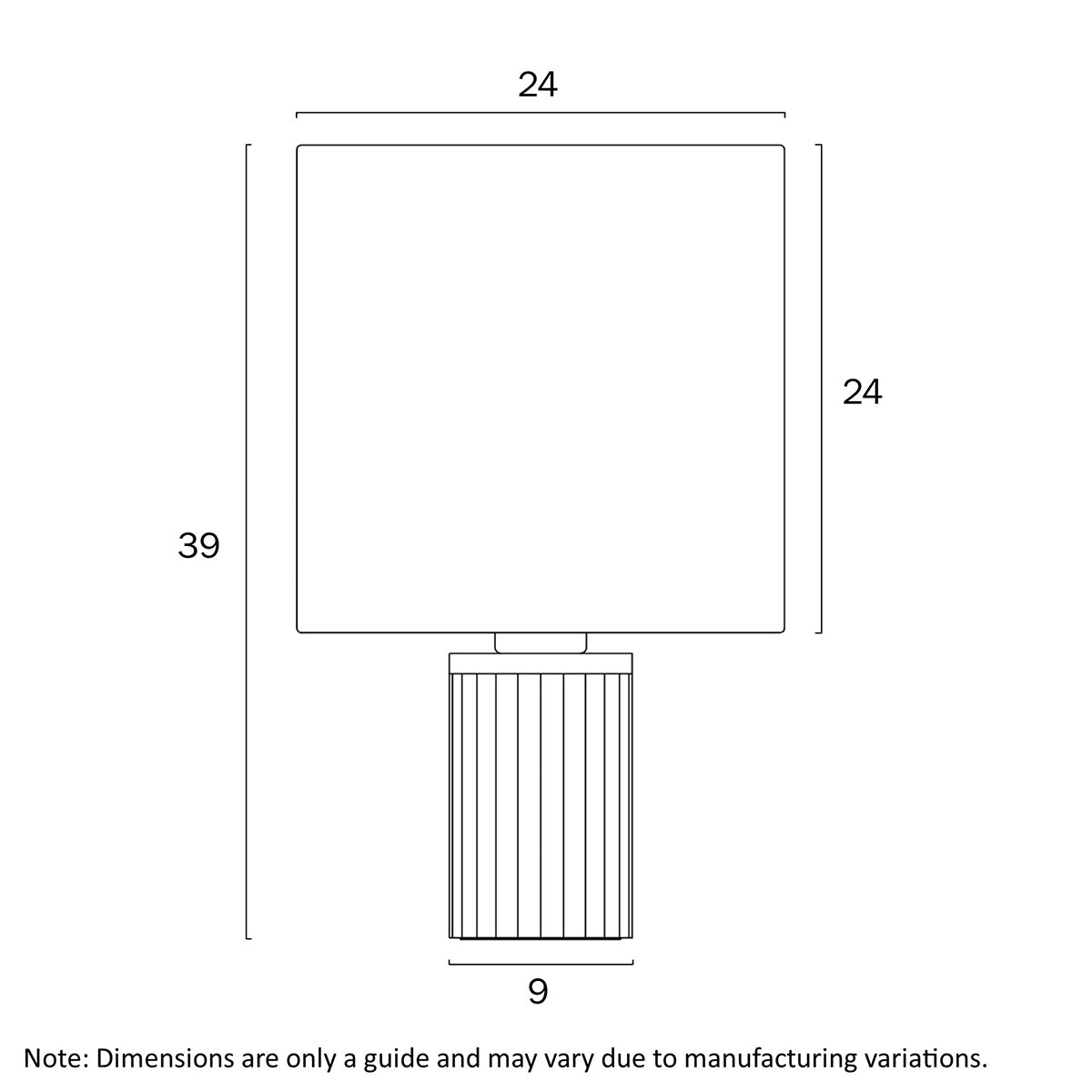 Inwood 25W Table Lamp - Pine Timber with Cream Shade