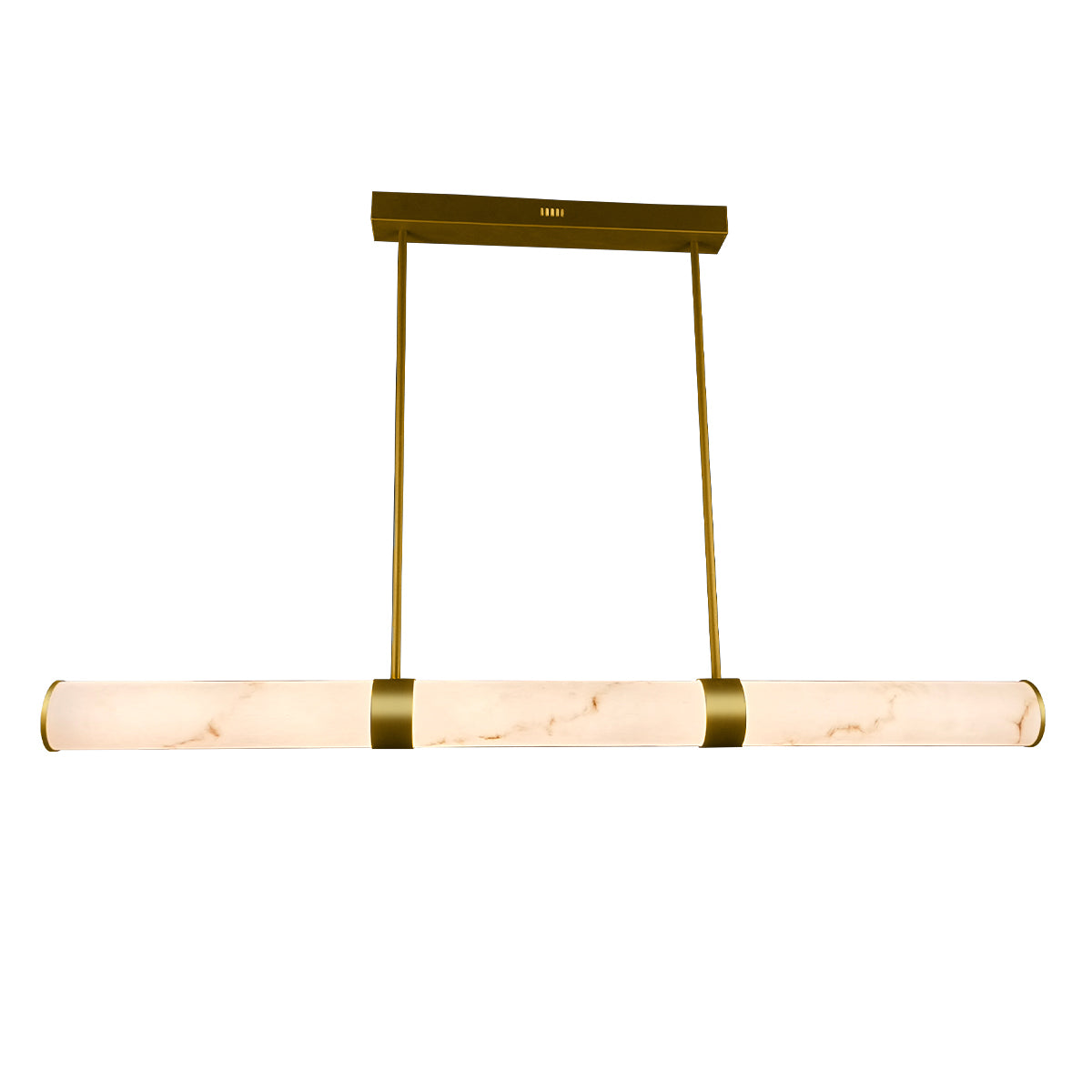 Isabella Linear Pendant Light - 1200mm - Alabaster Stone