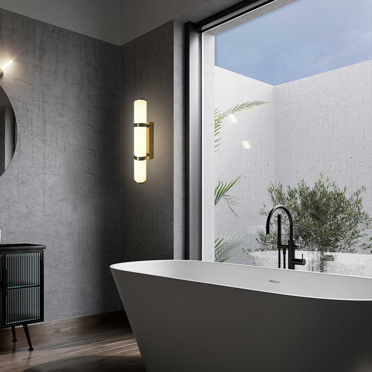 Isabella Wall Light - Alabaster Stone