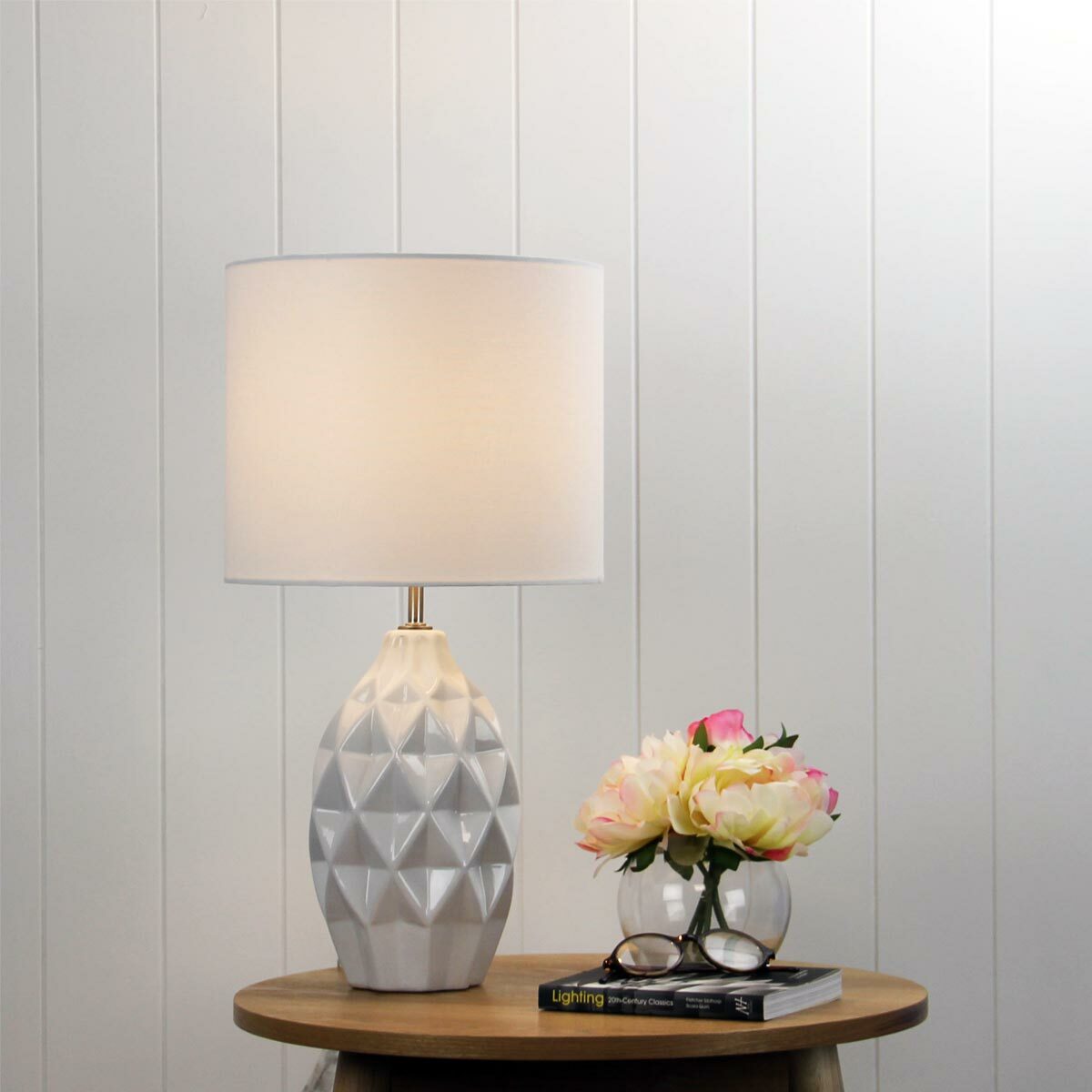 Jorn White Ceramic Table Lamp