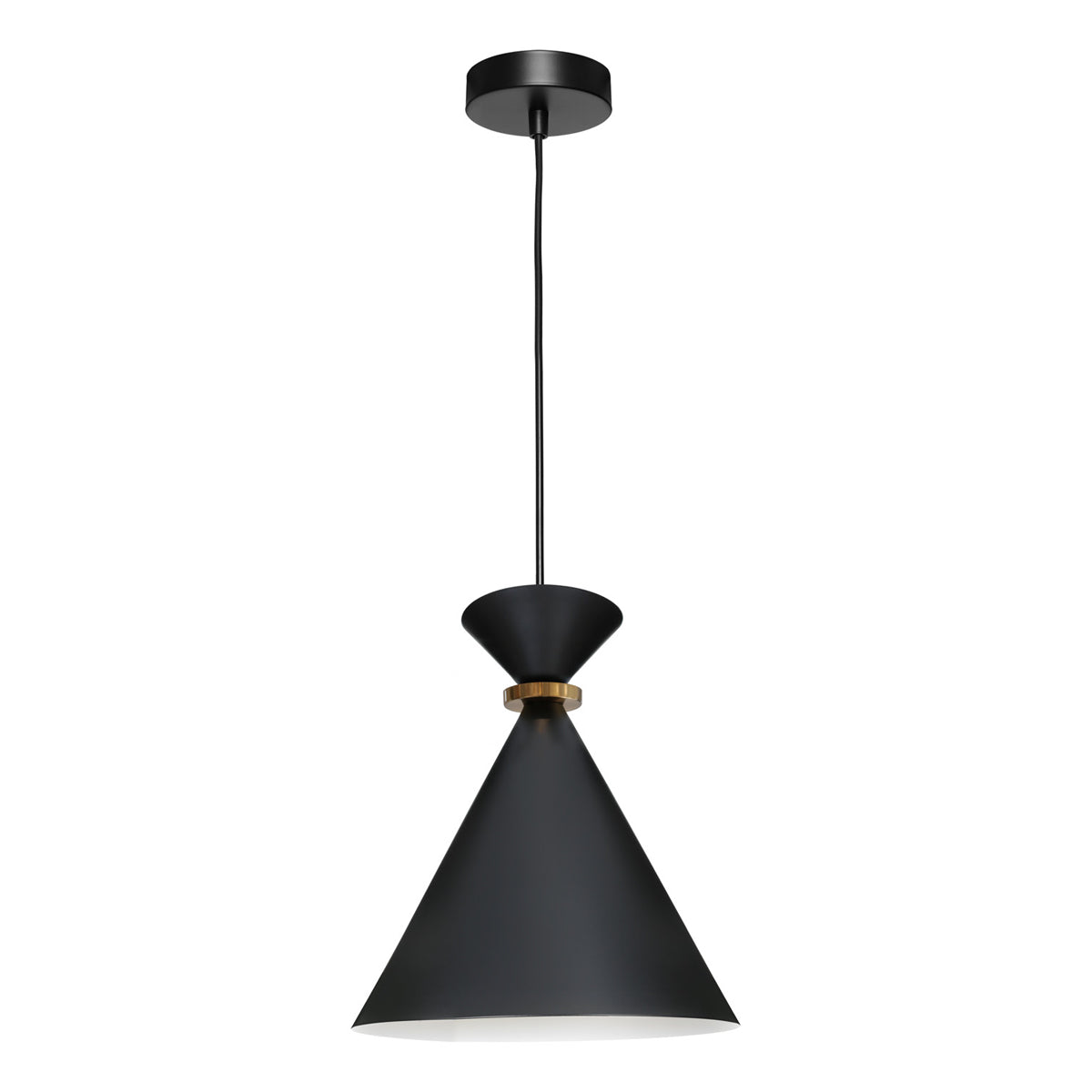 Julia White Coned Shapped Pendant Light