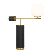 Justina Table Lamp - Marble Base with Opal Glass Shade