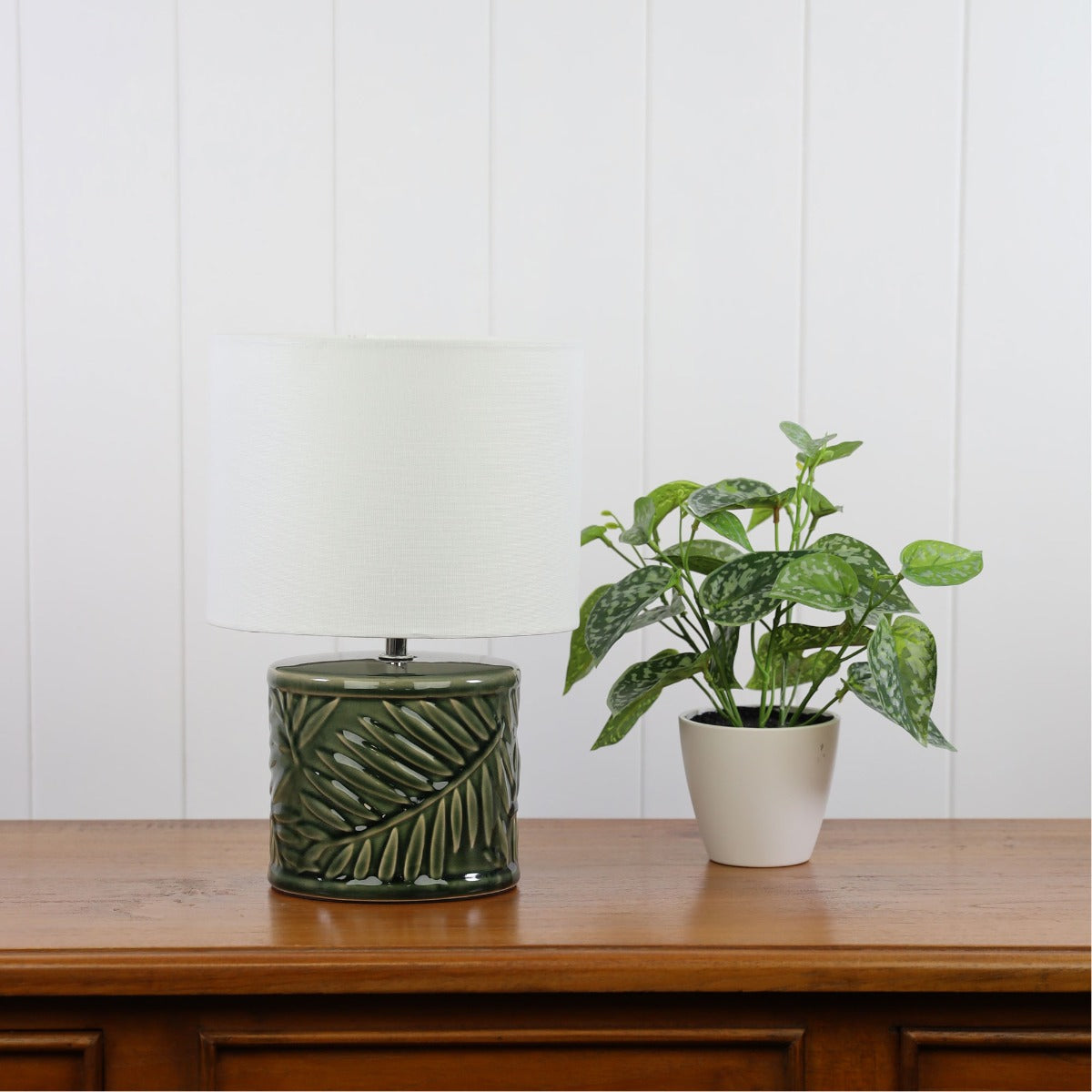 Kai Green Leaf Ceramic Table Lamp