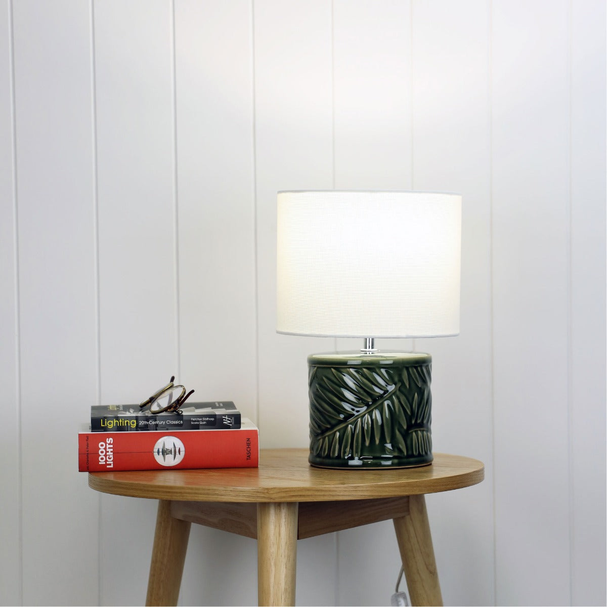 Kai Green Leaf Ceramic Table Lamp