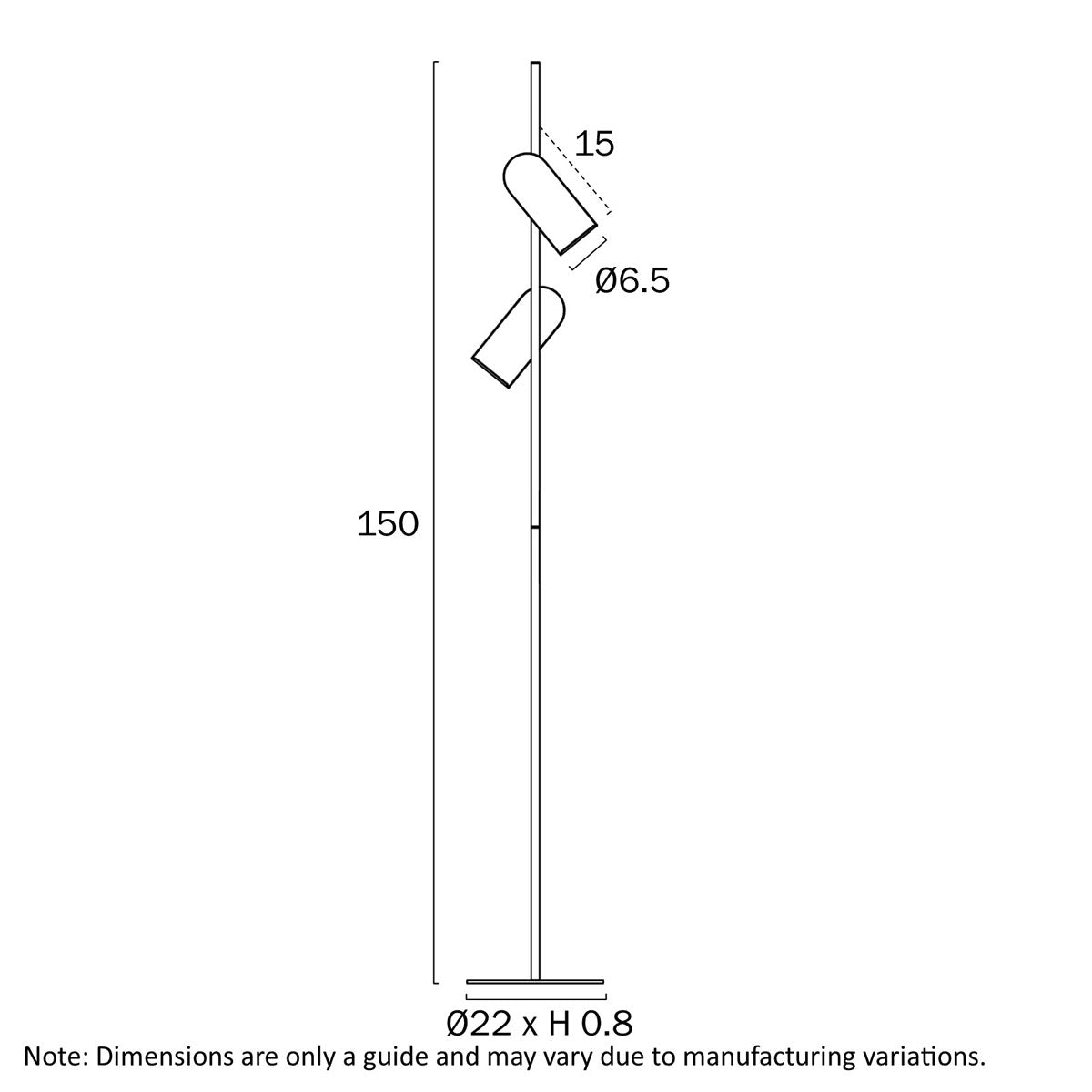 Kindle 2-Light Floor Lamp with Adjustable Shades