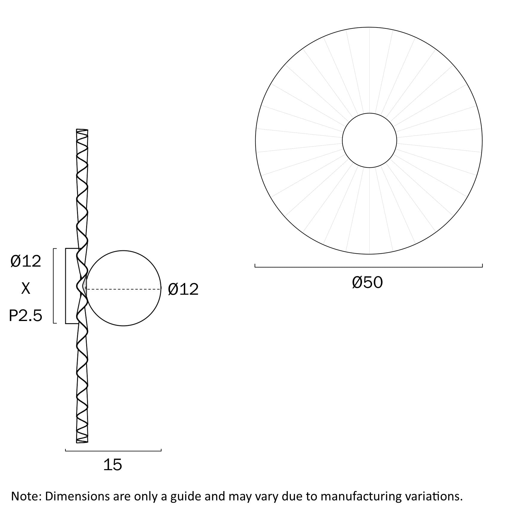 Kinso 350mm Wall Light with Sculptural Design