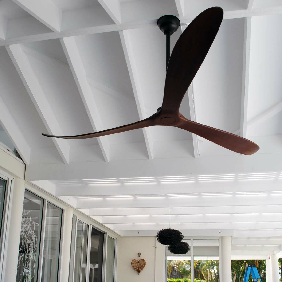 Kirra 3 Blade 100" Timber DC Ceiling Fan - Black