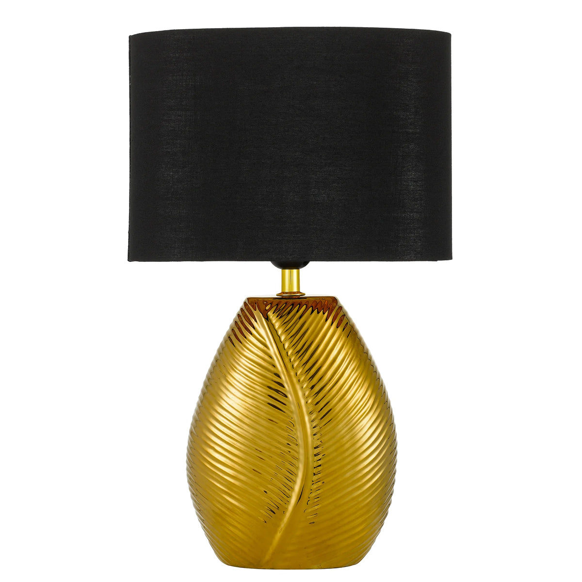 Klee Ceramic Table Lamp - Leaf Pattern Design