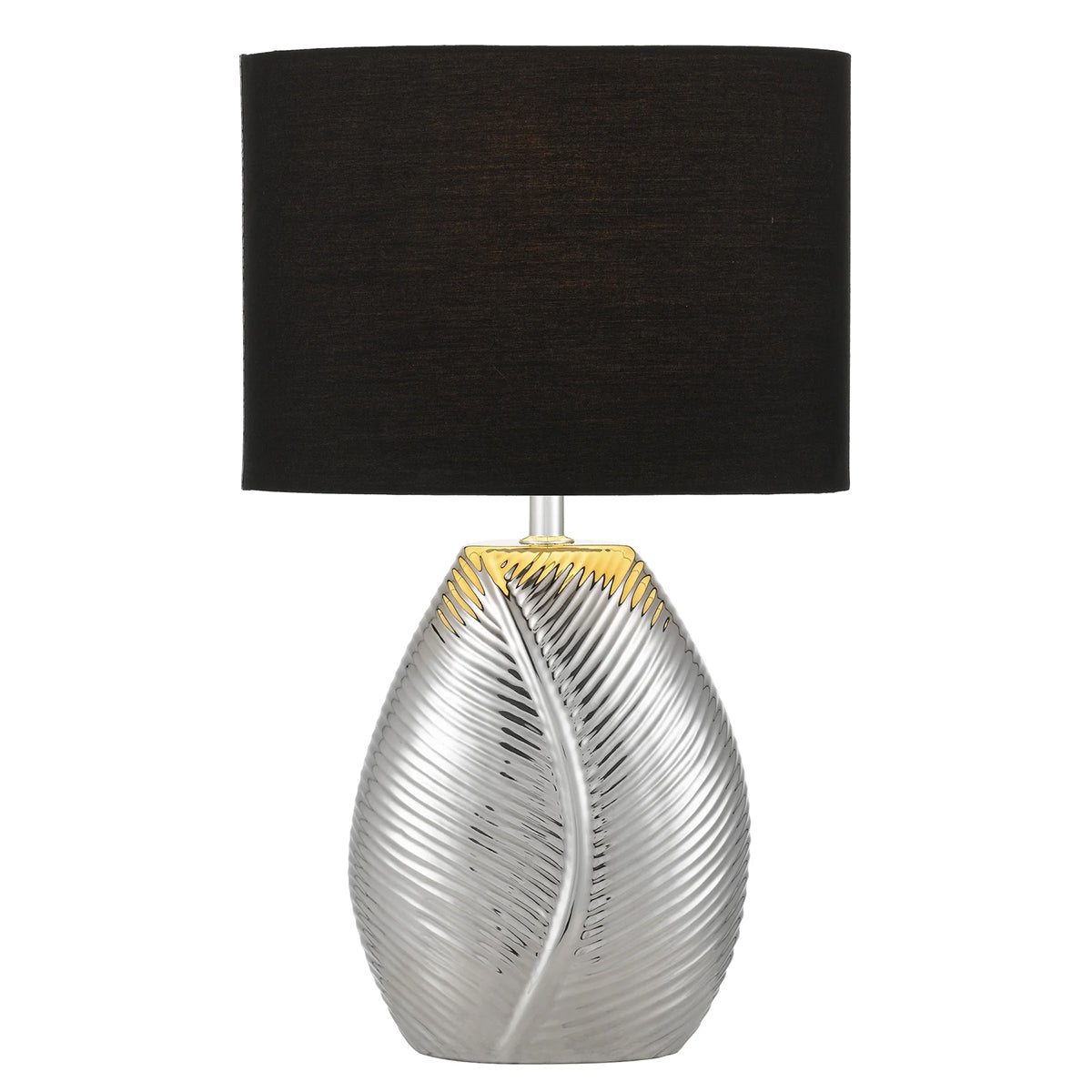 Klee Ceramic Table Lamp - Leaf Pattern Design