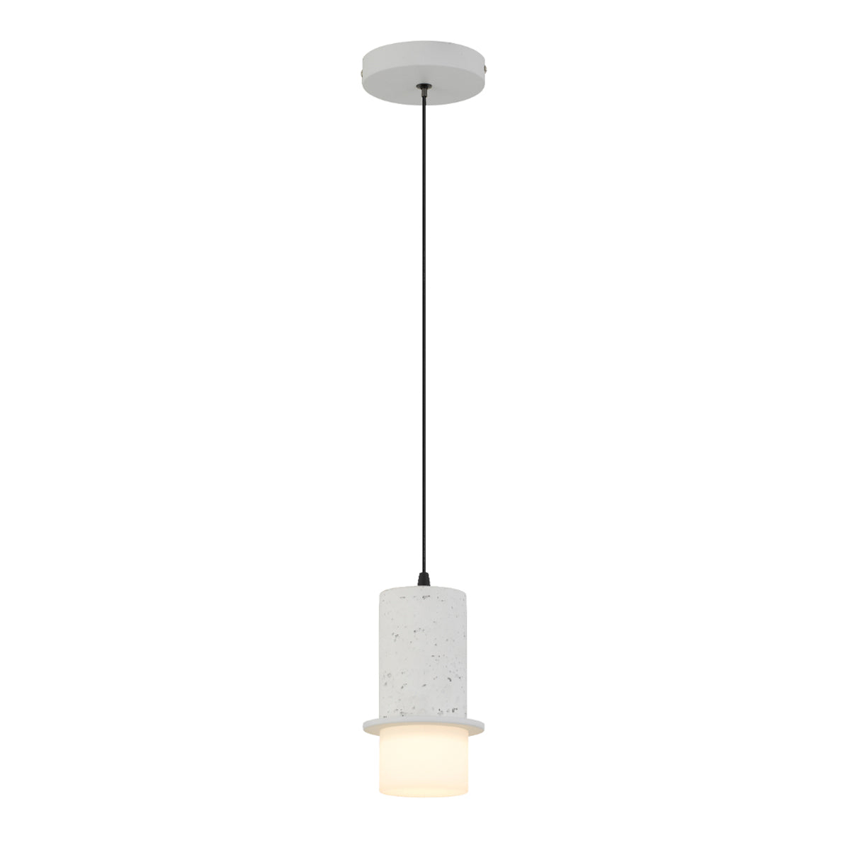 Kolisa 1 Light  Travertine Look LED Pendant