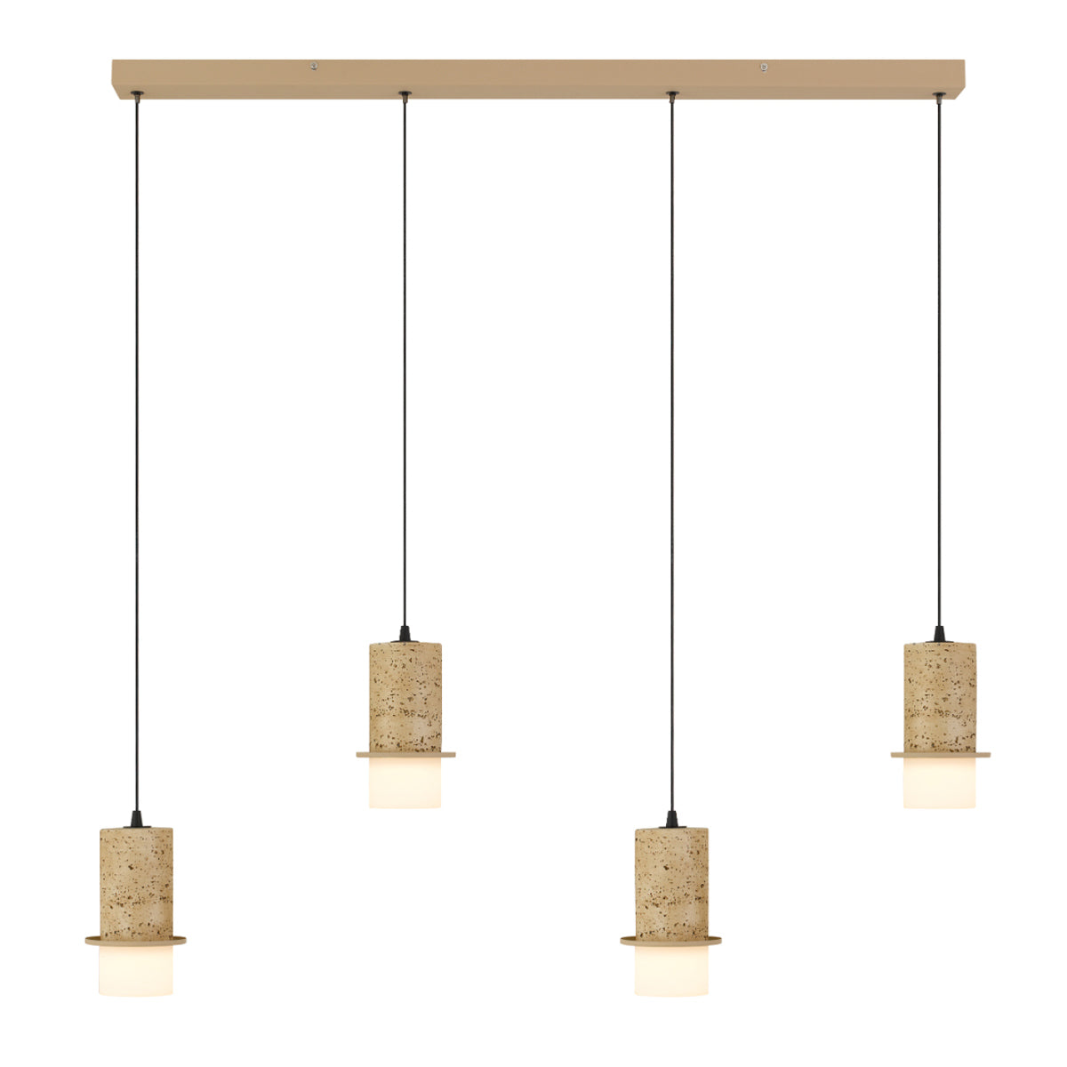 Kolisa Linear Travertine Look LED Pendant