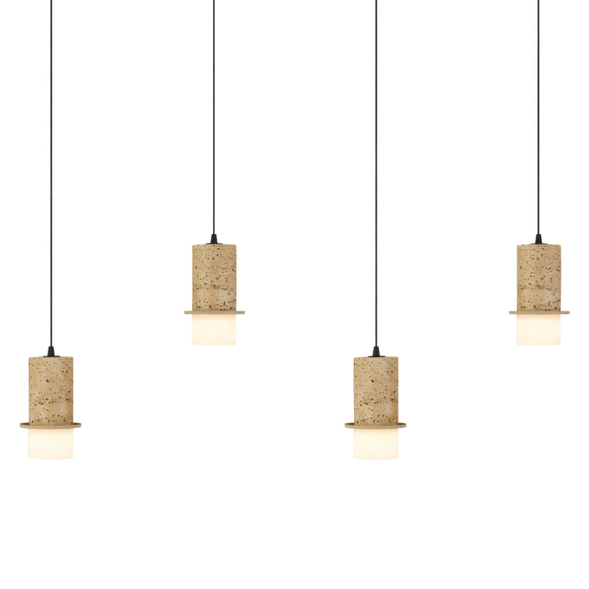 Kolisa Linear Travertine Look LED Pendant