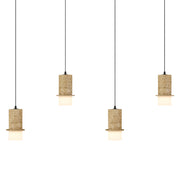 Kolisa Linear Travertine Look LED Pendant