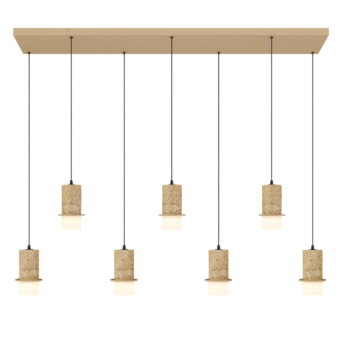 Kolisa Linear Travertine Look LED Pendant