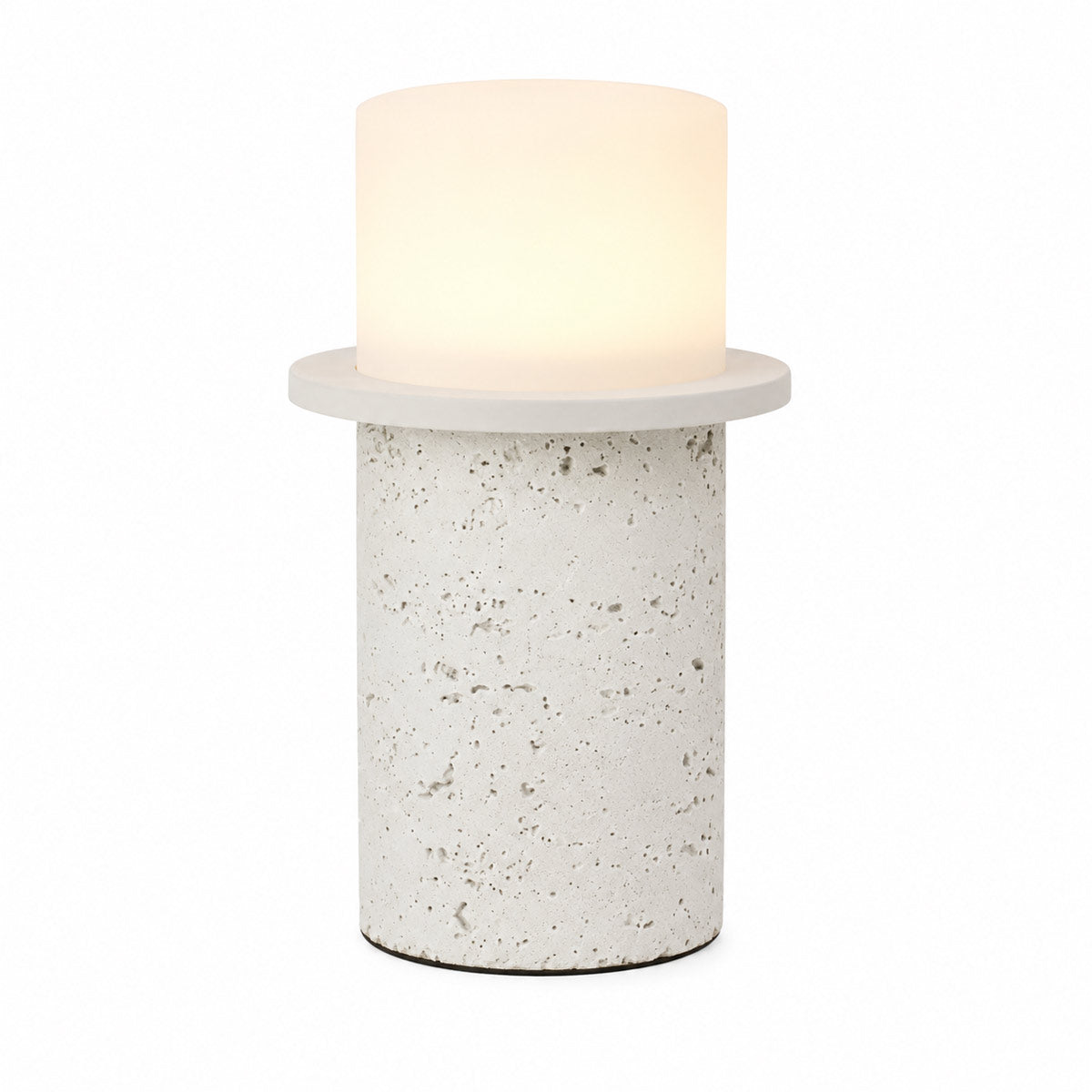 Kolisa Travertine Look LED Table Lamp