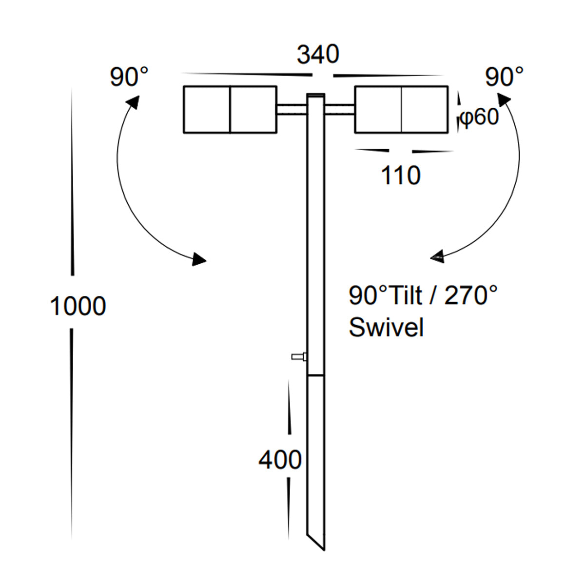 Koral 2 Light 12V/24V DC Outdoor Garden Light