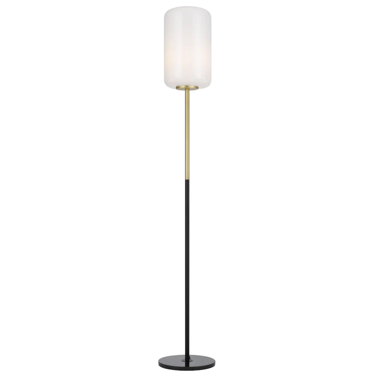 Korova Slender Floor Lamp - Blown Glass with Marble Base