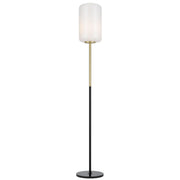 Korova Slender Floor Lamp - Blown Glass with Marble Base