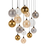 Kupla 15 Light Glass Sphere Cluster LED Pendant