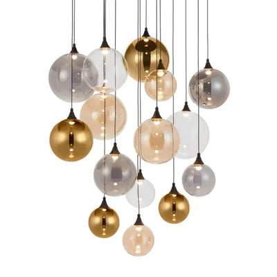 Kupla 15 Light Glass Sphere Cluster LED Pendant