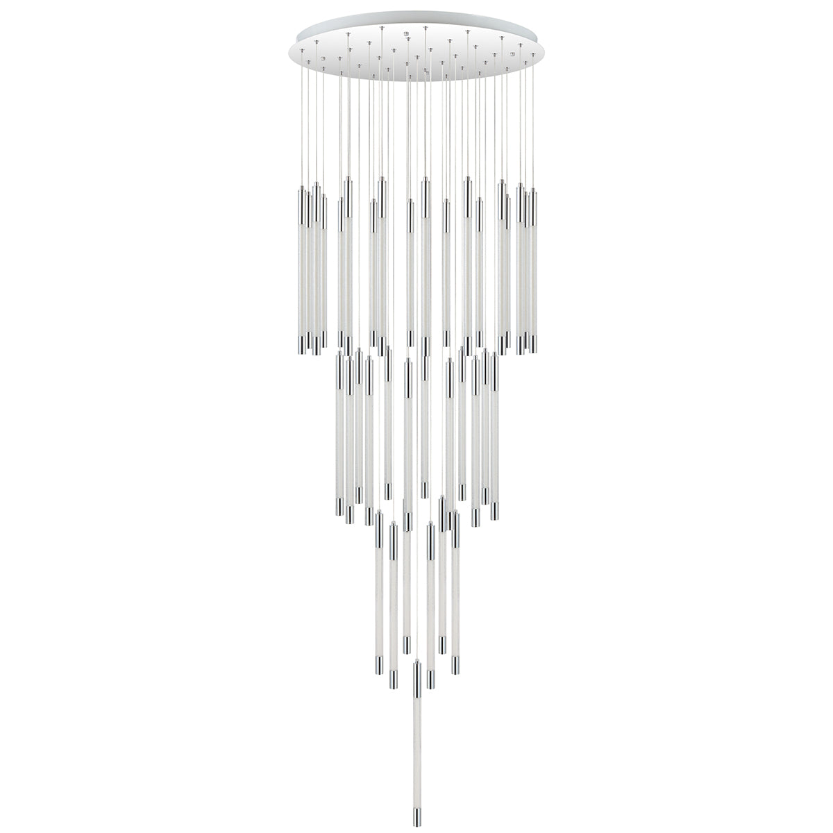 Kurtz 37 Light LED Pendant - Sleek Chrome Design