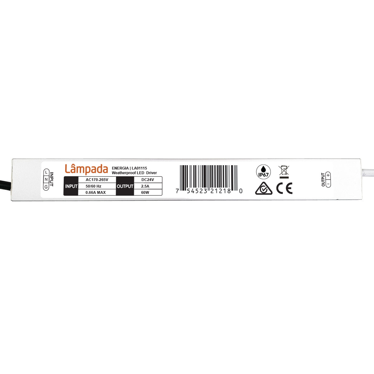 Energia DC LED Driver IP67