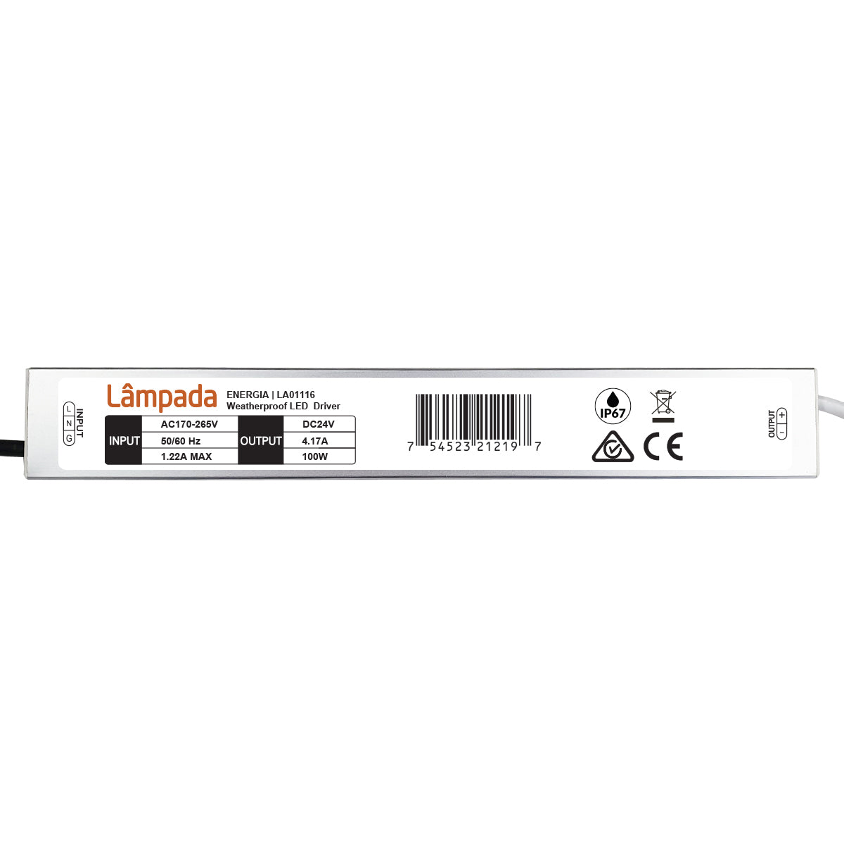 Energia DC LED Driver IP67
