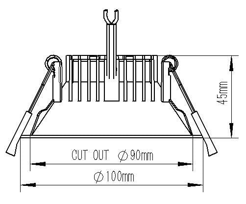 Cove Metal Frame LED Downlight
