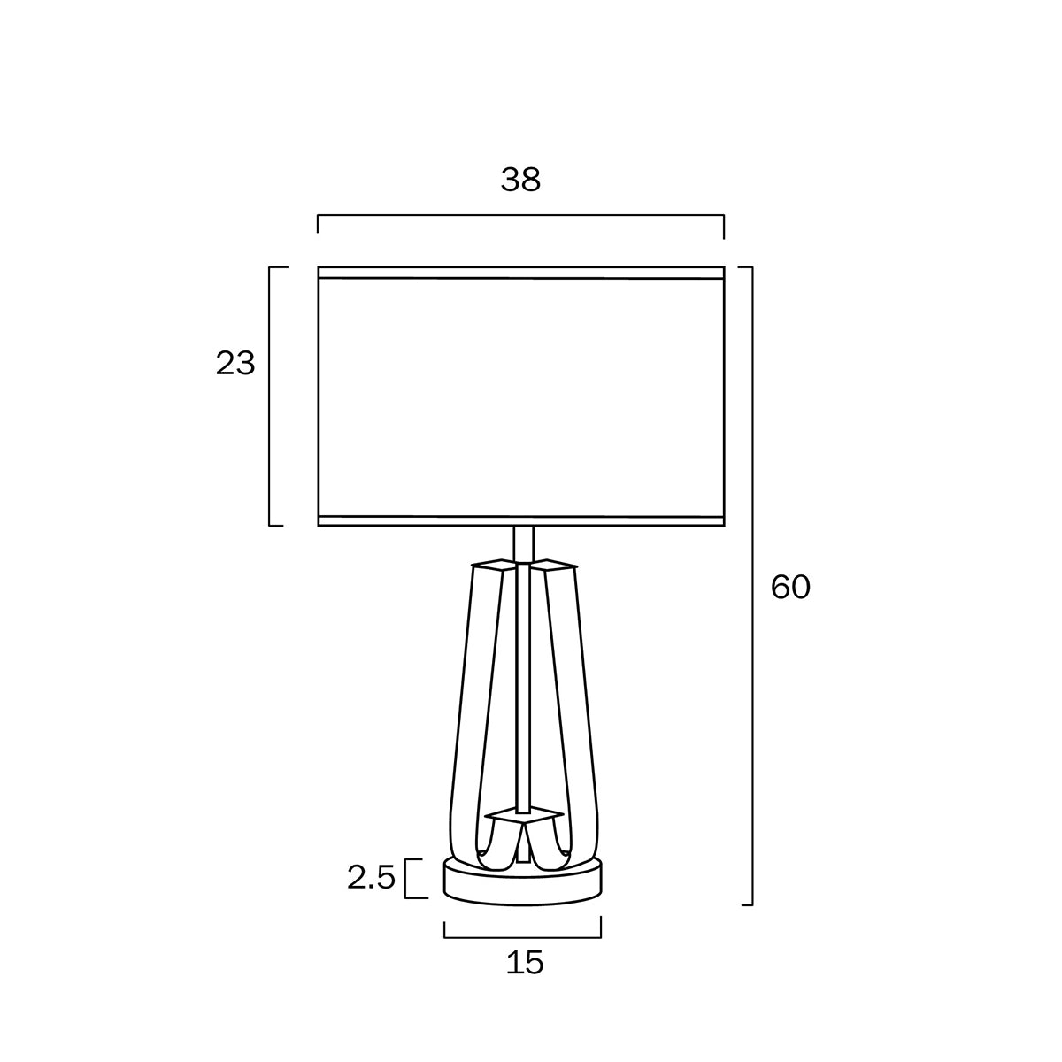 Laila Antique Gold Table Lamp with Ivory Shade